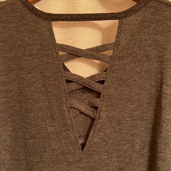 Gray Long Sleeve Tunic - Picture 4 of 5